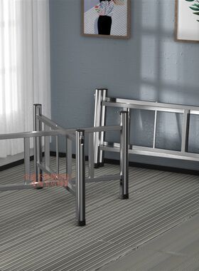 不锈钢圆桌加厚桌腿摺叠支架大桌架桌脚架子方桌实木活动餐桌脚