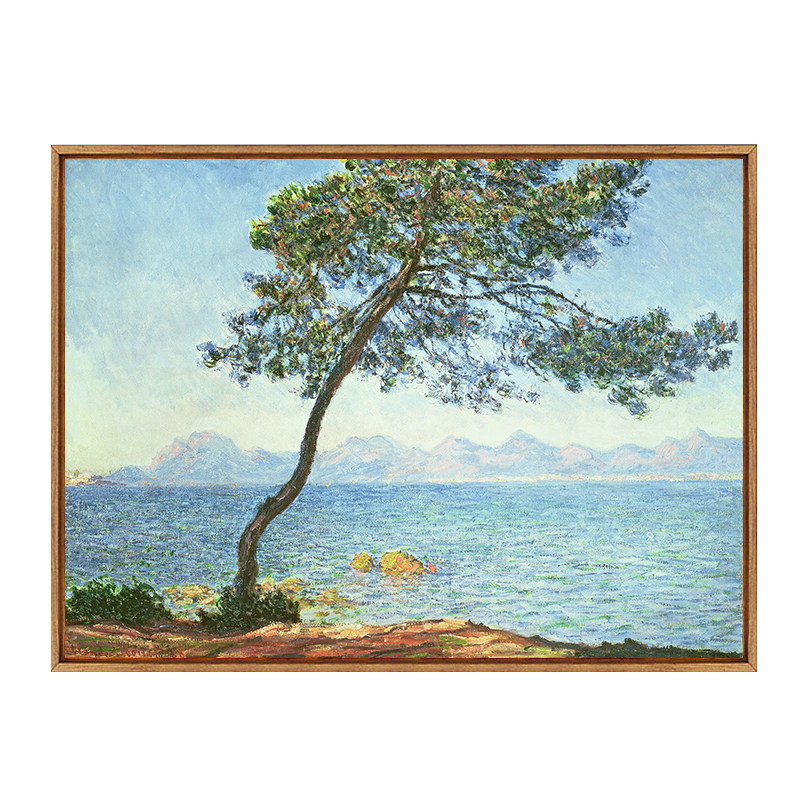 《孤树》莫奈客厅装饰画有框酒店卧室油画餐厅电表箱成品挂画名画