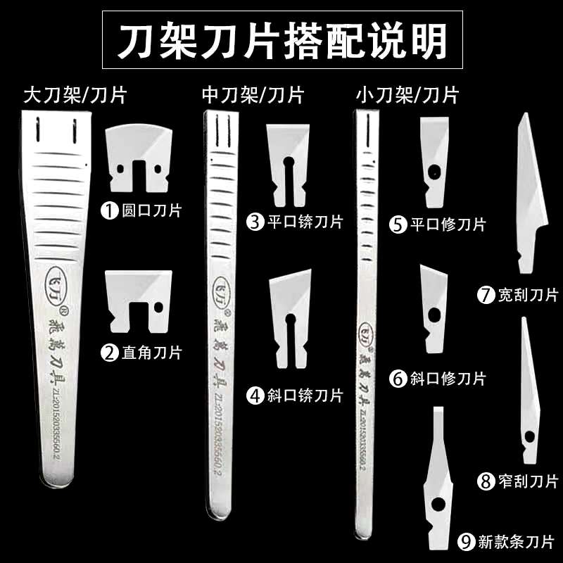飞万修脚刀一次性套装足浴店专业去死皮老茧可替换修甲刀架刀片图片
