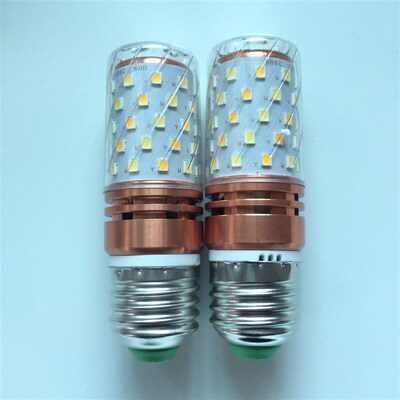 LED三色灯泡节能变光玉米灯泡e27大螺口e14小螺口12W  16W暖白光