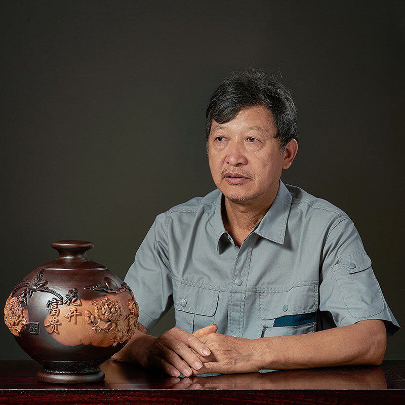黑檀木雕装饰花瓶摆件实木客厅插花干花客厅电视柜玄关喜庆送礼