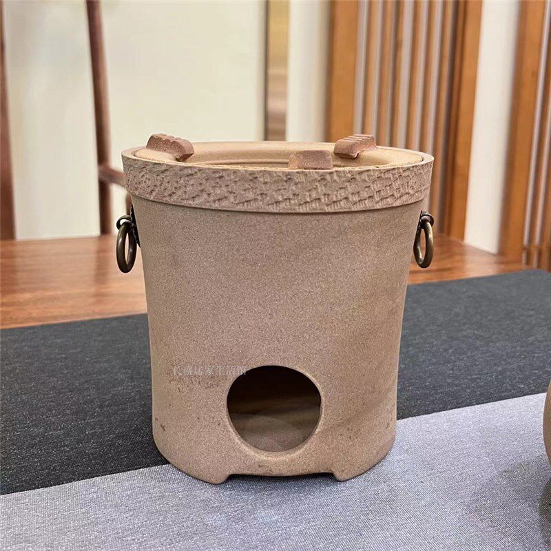 家用陶瓷烧水壶泡茶煮茶器侧把茶壶明火黑晶炉陶壶小火炉碳烤炉泡