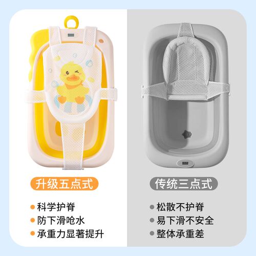 新生婴儿洗澡躺托浴网宝宝悬浮浴垫小孩幼儿坐托浴盆通用网兜神器
