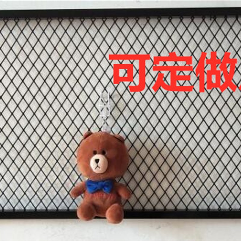 网格带框网架超市货架饰品展示架小商品铁丝展会上墙加粗挂钩订做图片