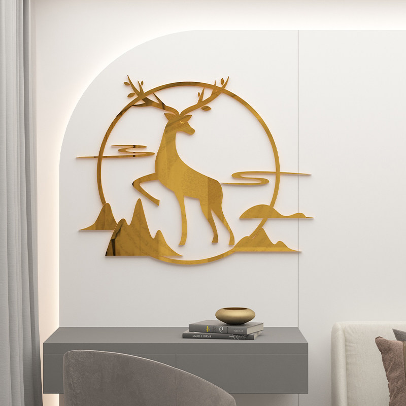 玄关走廊进门口背景墙面装饰画贴纸客厅卧室壁画房间布置墙贴自粘