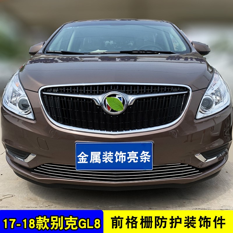 别克GL6/GL8改装中网专用装饰亮条 前脸格栅防护防虫网用品配件条