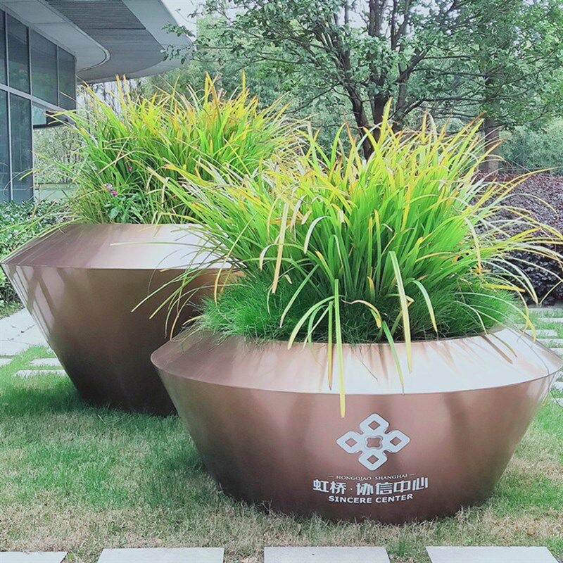 户外铁艺花箱花架售楼部室外外摆围栏隔断花坛造型花槽组合可定制