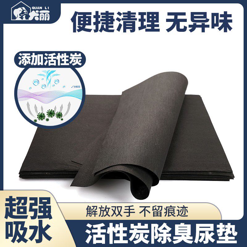 宠物活性炭尿垫狗狗吸尿纸小便擦尿纸巾吸尿水神器泰迪除臭清理纸
