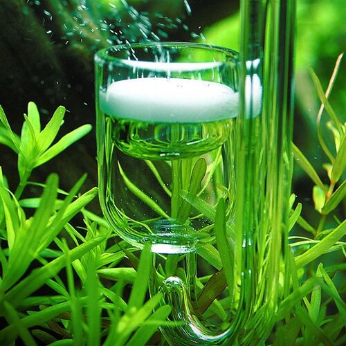 玻璃二氧化碳细化器CO2扩散器扩散桶雾化器水草缸溶解器陶瓷细化