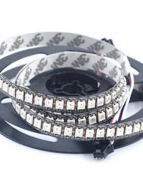 1米5V WS2812B 144灯 像素灯带 裸板 套管 全彩LED 可编程灯条