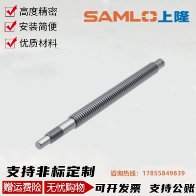 上隆标准轴端梯形丝杆 LTAR-D20-L400-T20-D 梯形丝杆