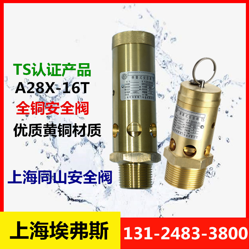 上海埃弗斯/同山 A28X16T弹簧式安全阀空压机安全阀弹簧式安全阀