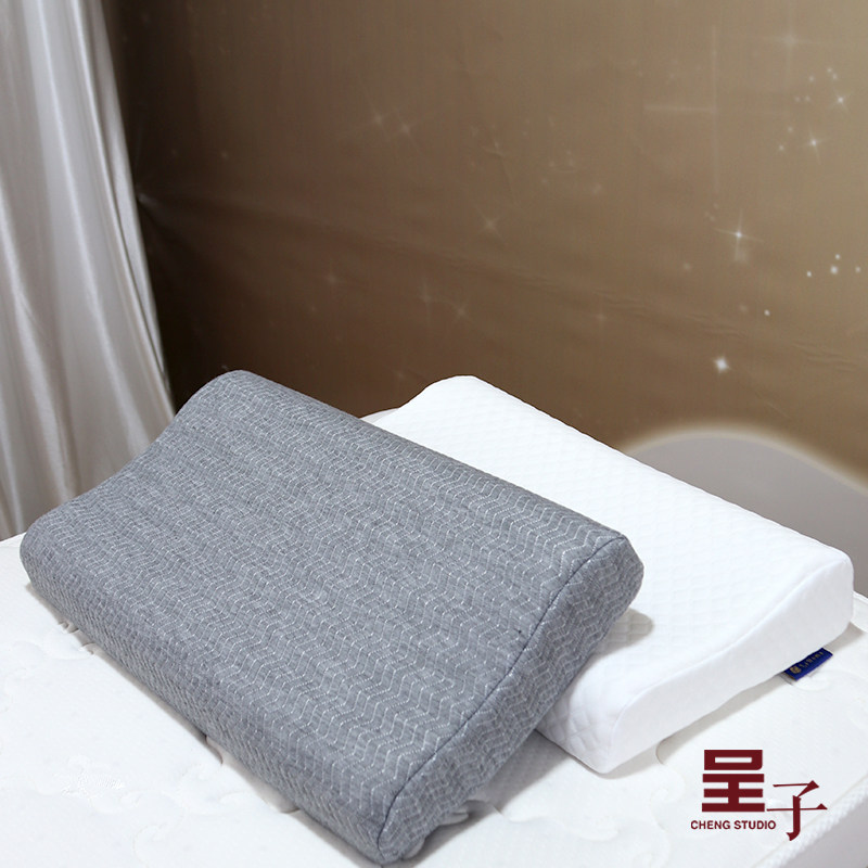 呈子美容床上按摩乳胶枕芯床罩配套枕套护颈助眠单人记忆枕透气枕