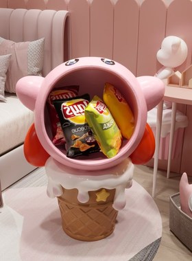 星之卡比零食架收纳置物架客厅女孩可爱礼物落地大容量摆件装饰品