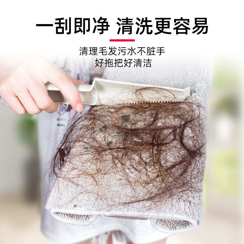夹布平拖把家用平板拖一拖托净木地板瓷砖地专用干湿两用拖布地拖