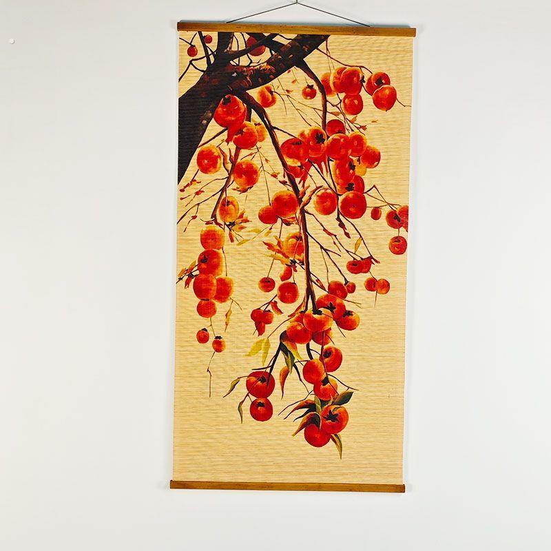 挂图竹子挂画梁平竹帘画墙上挂墙竹丝画国风竹画装饰挂画竹制工艺