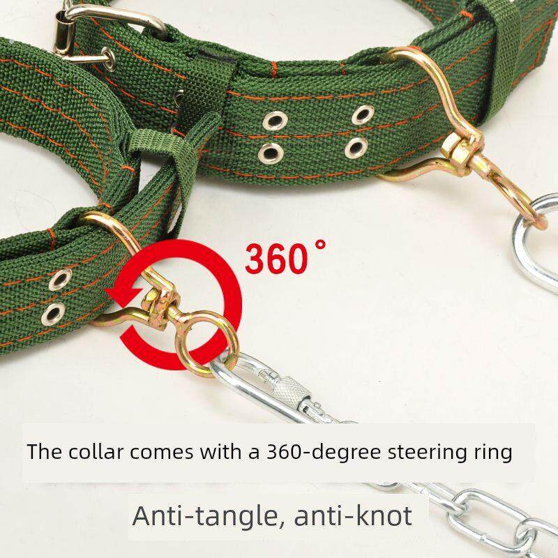 德国狗炼子狗项圈中大小型犬宠物用品拴狗的铁炼拴狗绳脖套狗狗牵