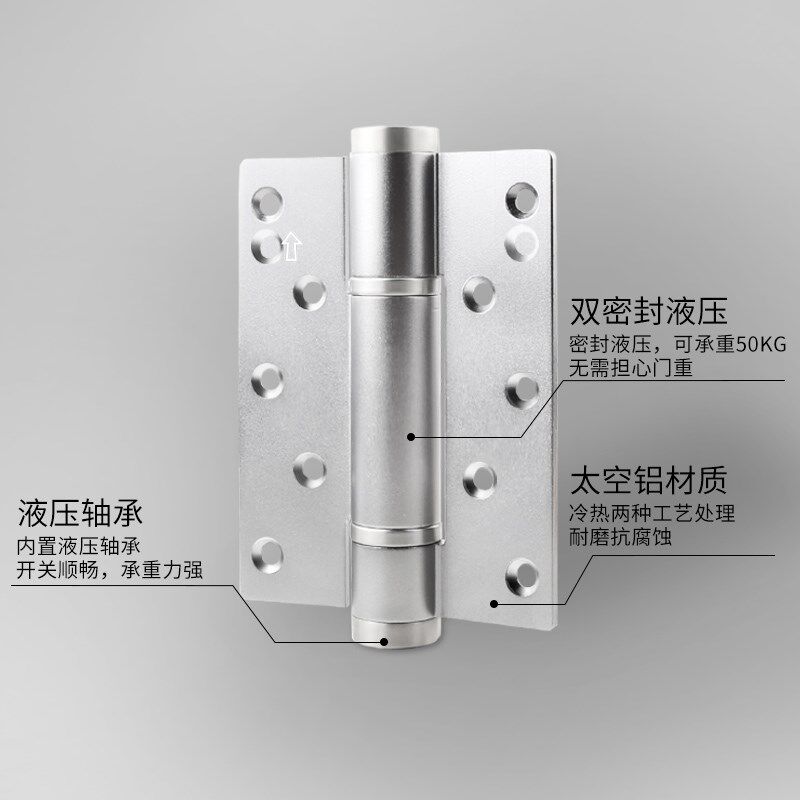 液压合页阻尼荷叶五金隐藏门铰隐形铰链卧室房门室内缓冲自动关门