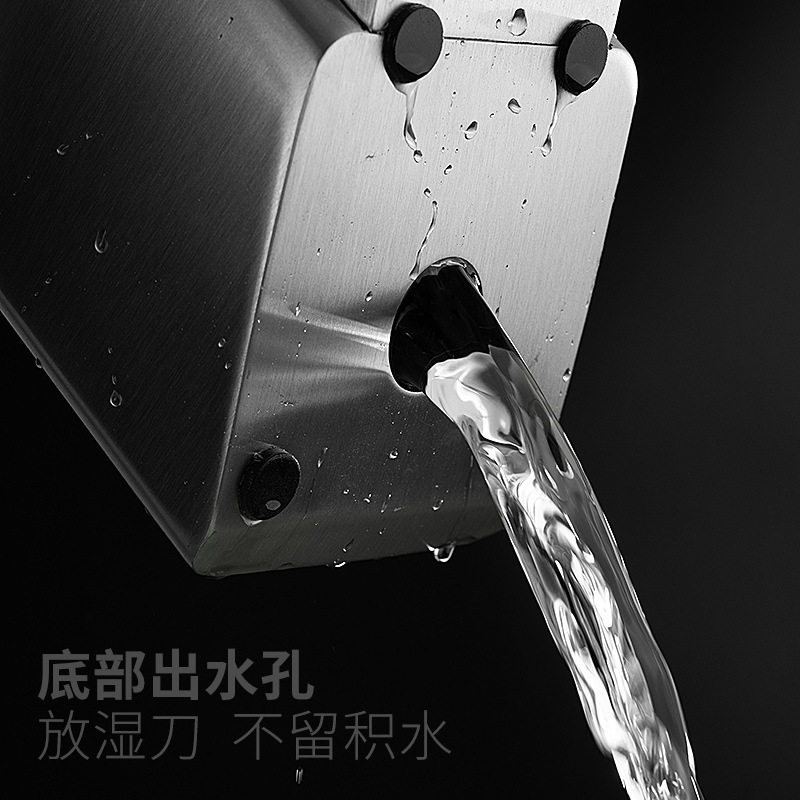 高档不锈钢家用刀座厨房菜刀架置物架插刀放刀收纳架大号防霉架子