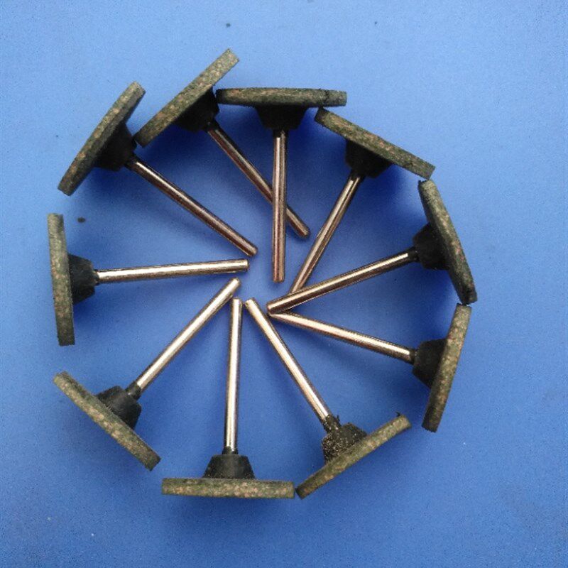 芝麻磨头橡皮弹性海绵磨头砂轮圆柱T型20*3 /25*5*3新建包邮