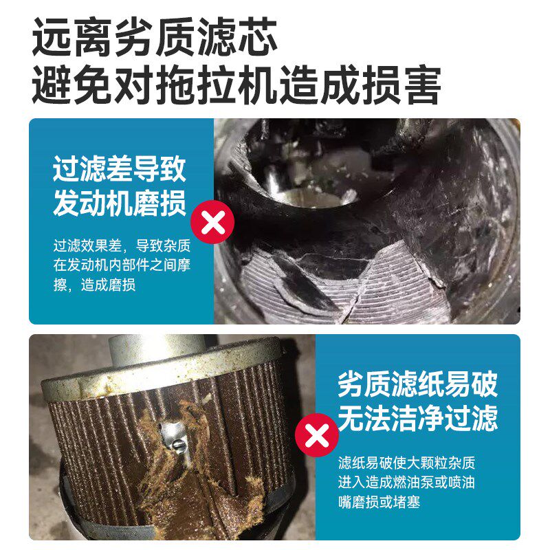 东方红拖拉机发动机柴油滤清器国三滤芯油水分离过滤原厂配件大全