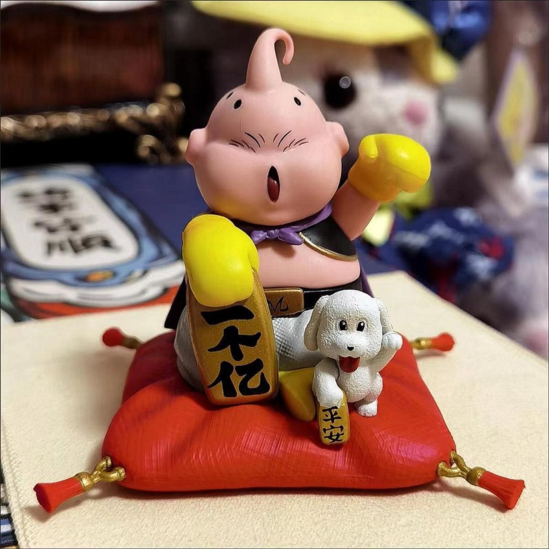 招财进宝汽车摆件布欧手办车载中控台动漫可爱卡通公仔玩偶装饰品
