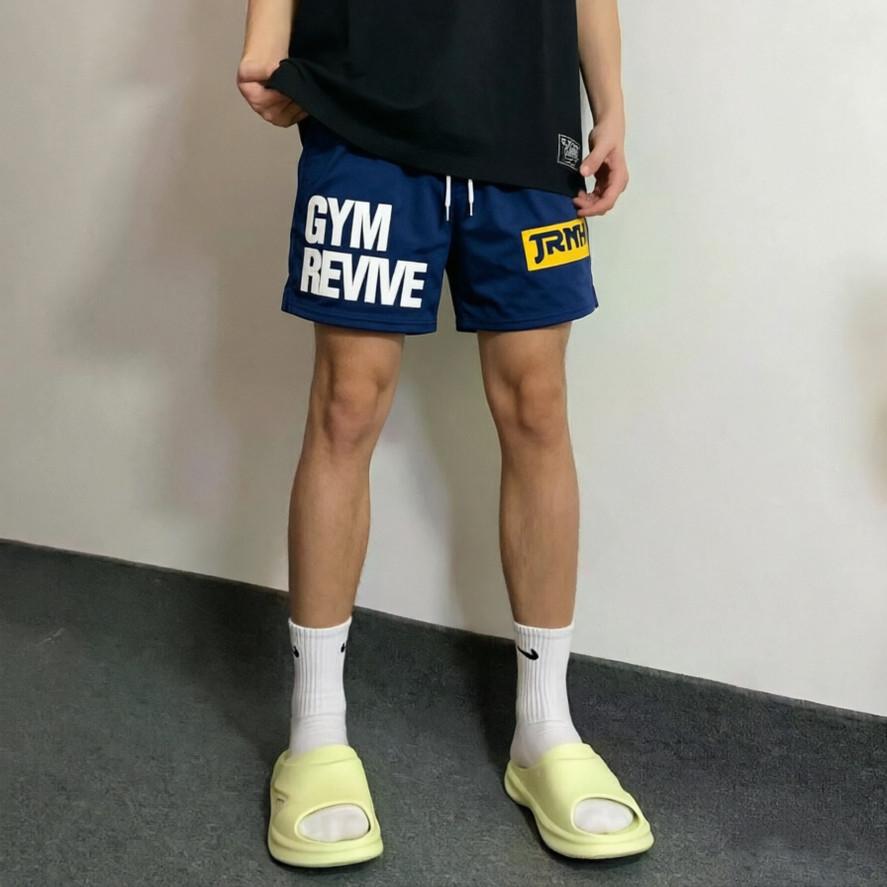 男士美式训练运动短裤夏季透气速干健身跑步体考篮球不过膝三分裤