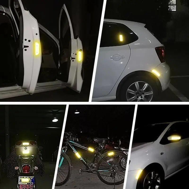 汽车反光贴片夜光警示多功能摩托创意装饰贴纸遮挡划痕车尾车身贴