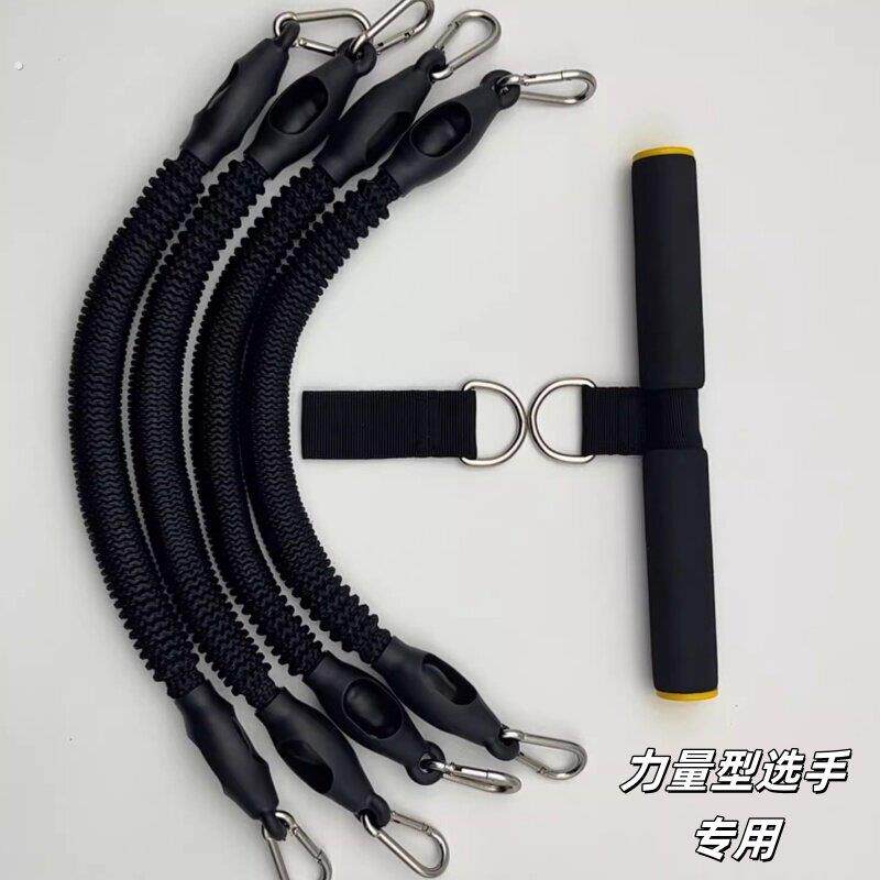 力量训练腹肌拉力器 双吸盘腹肌训练器材 拉伸卷腹专用拉力绳