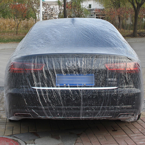 汽车一次性车衣车罩塑料防尘罩透明防雨罩衣防水车套喷漆防护外罩