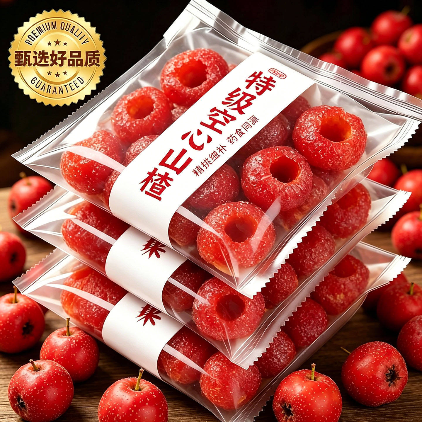农业科学院空心山楂无蔗糖无添加独立包装九蒸九晒无核沂蒙特产级