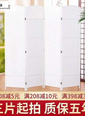 屏风隔帘可动断挡移板房分隔背神间器移景屏障办公叠室家用动折布