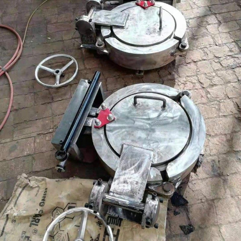 插扣锁环卡箍式压力环型快开道板盲油化工管石收发球筒配件接管角