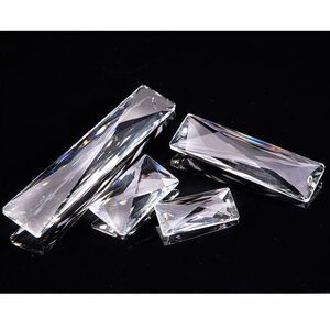 甄选浦江工厂50mm长条灯饰水晶配件  水晶灯饰配件　吊灯台灯水晶
