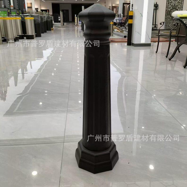 甄选广州铸铁罗马立柱景观广场止车柱人行道小区铁艺防撞柱普罗盾