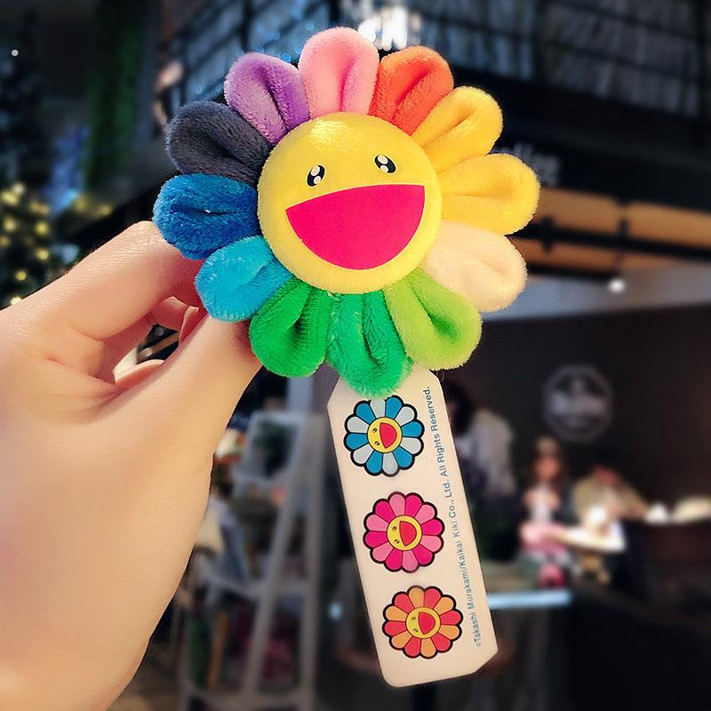 华晨宇向日葵王一博同款挂件毛绒胸针村上隆可爱日系别针女配饰