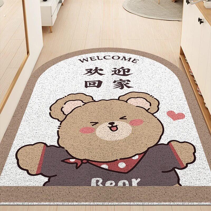 定制地垫进门拱形丝圈玄关入户门脚垫家用入门垫子地毯门口门垫图片