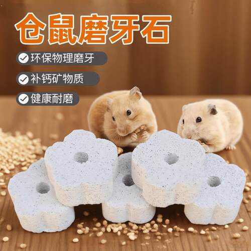 大号天然补钙磨牙石仓鼠火山岩龙猫兔子荷兰猪专用小宠用品
