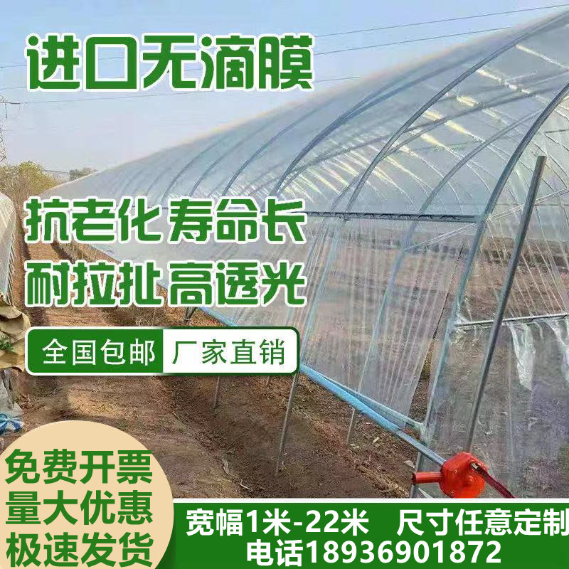 大棚膜无滴膜养殖厚温棚膜透明晒膜隔热防薄塑料纸抗老化加保透光