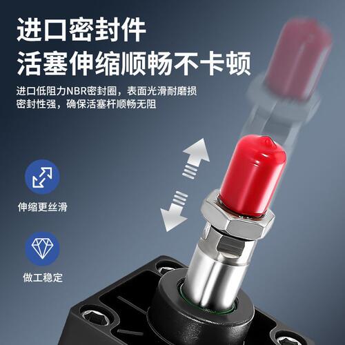 甄选SC标准气缸小型气动大推力32/40/50/63/80X25X75X100X125*150