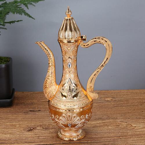 甄选白酒杯套装创意家用欧式酒具小酒杯金属酒壶分酒器档俄罗斯酒