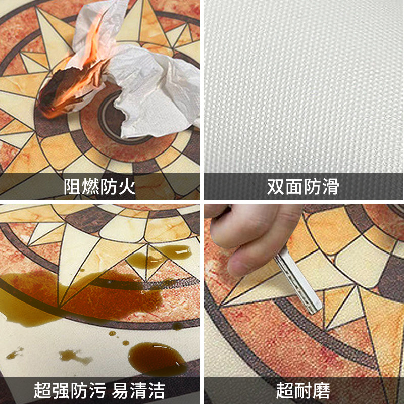 电梯轿厢专用地垫地毯PVC地板定制图案logo仿大理石地胶耐磨防火