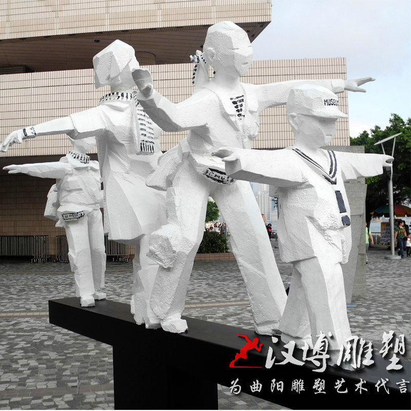 玻璃钢仿铜抽象人物雕塑户外园林铸铜古代少女吹笛子雕塑可定制做