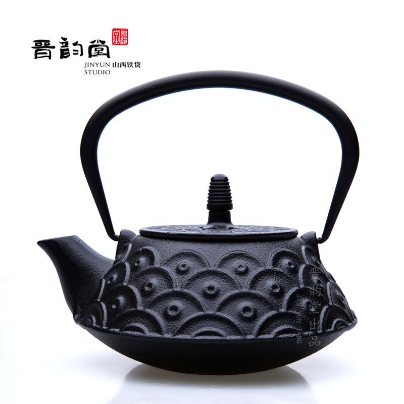 晋韵机模壶 翻砂法 入门生铁壶冲泡茶煮茶壶老铁壶铸铁壶茶具茶道