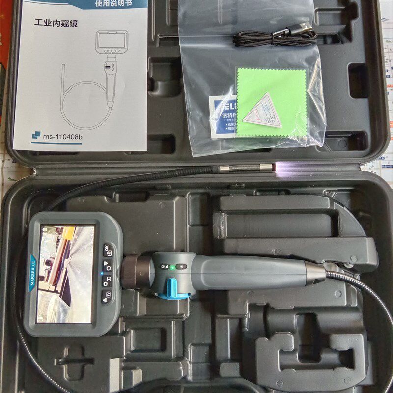 缪斯工业内窥镜带屏幕显示,可检测发动机气缸积炭,耐高温,防水