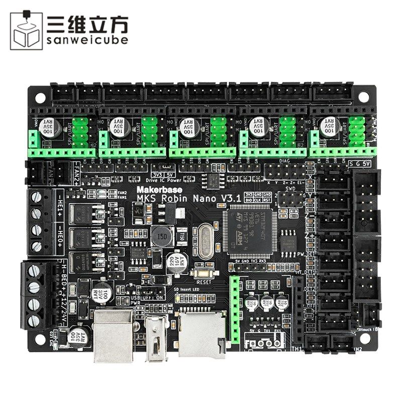 3D打印机主板 M控S Robin 板ano V3.1双Z轴一体式K制NM4内核
