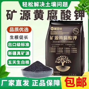 新疆矿源黄腐酸钾腐殖生微酸物菌剂生活壮苗剂土壤根化水溶花肥料