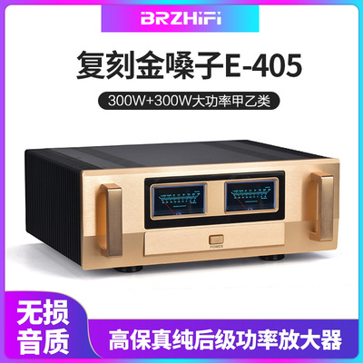 甲乙类大功率功放机家嗓子E40纯放大电路金用发烧级hifi5后级300W