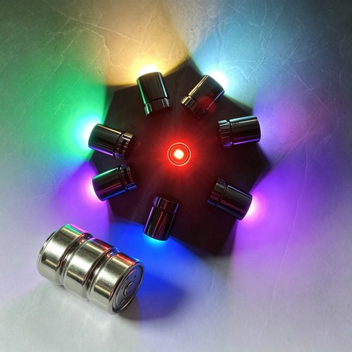 LED旋转灯小彩灯皇冠纽扣电池