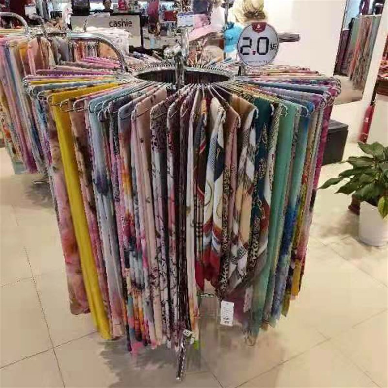 围巾架子丝巾架子展示架落地商用展示架创意简约高档挂围巾的架子